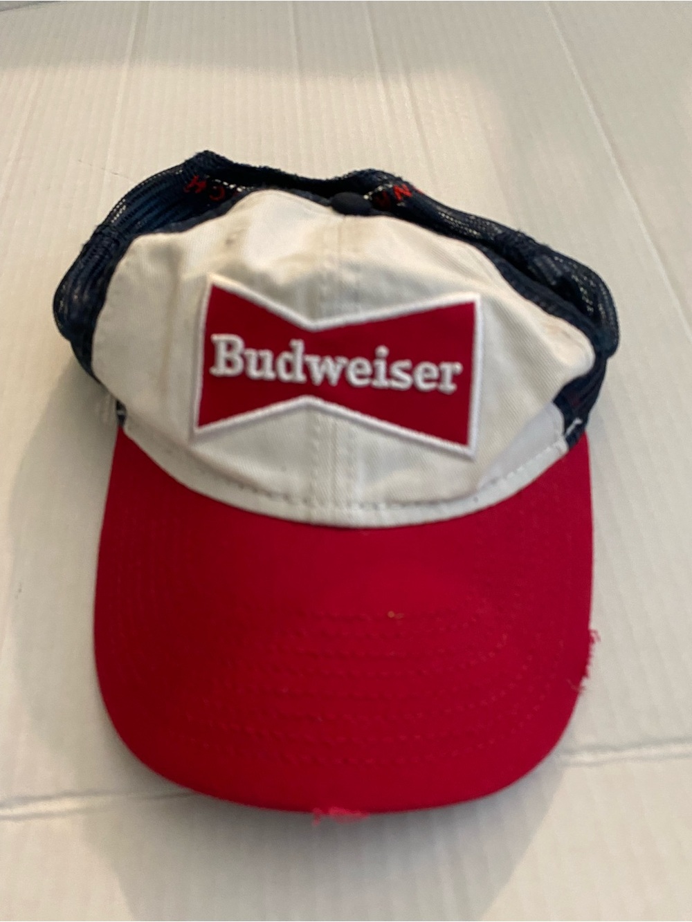 Budweiser retro Trucker Hat - Red, White & Navy
